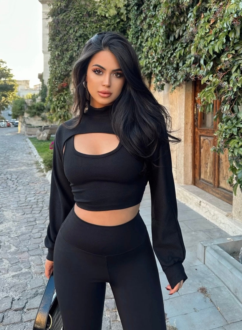 Crop Sweat Zweiteiler