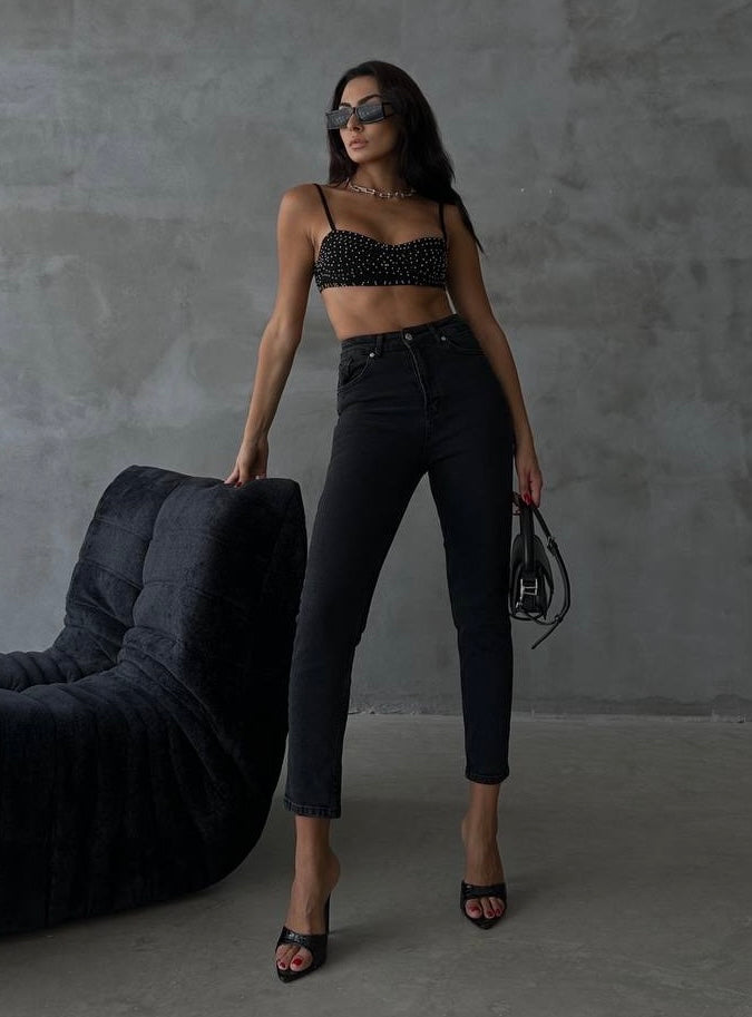 MoM Jeans Black