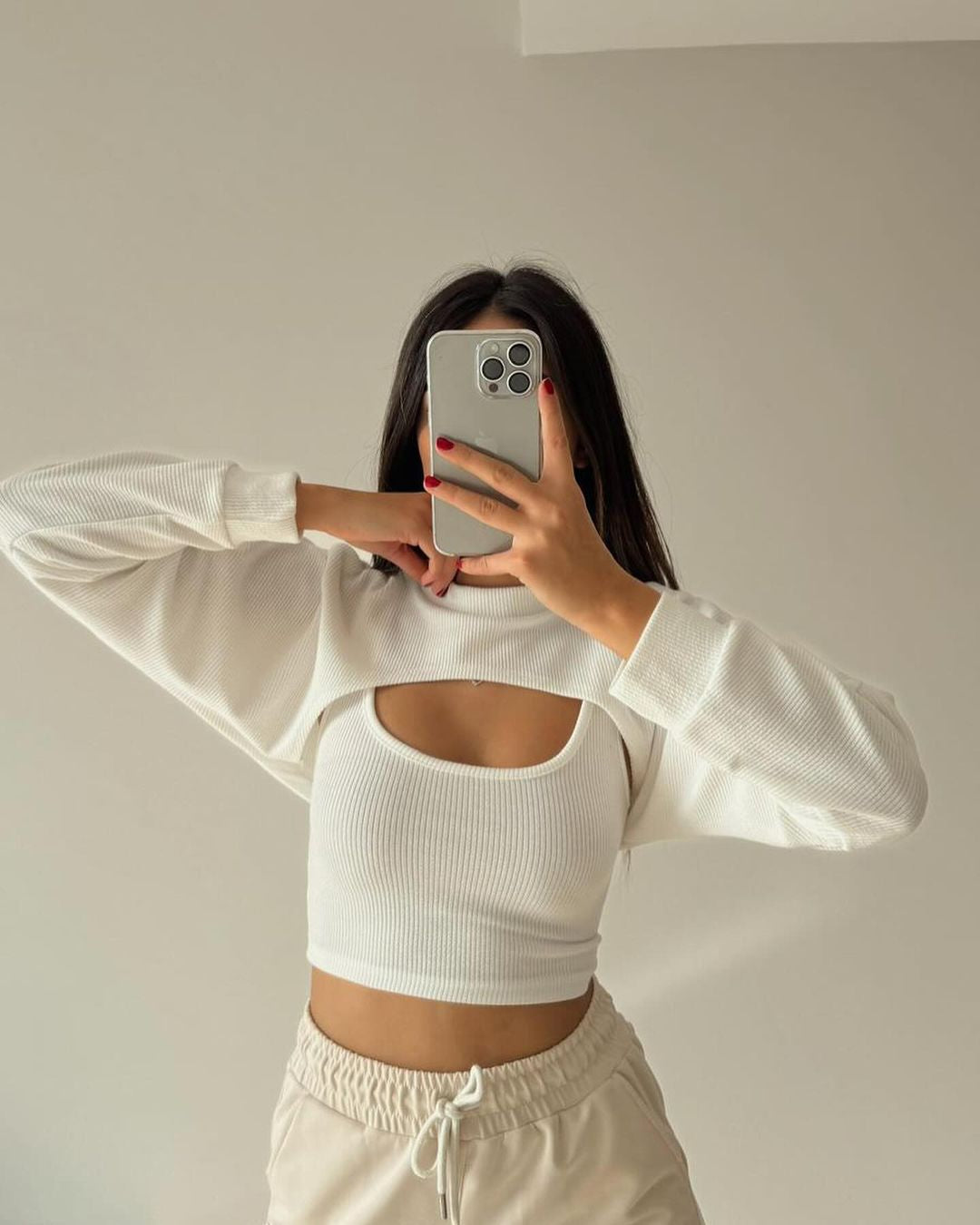 Crop sweat Zweiteiler